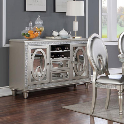 Contemporary Server Solidwood Functional Storage Drawers Server Dining Room Furniture
