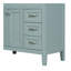Meuble-lavabo 36 po avec lavabo, armoire de salle de bain avec tiroirs, structure solide et panneau de fibres à densité moyenne-1026698646