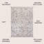 Tapis crème / gris clair délavé à la machine Edith-870752081