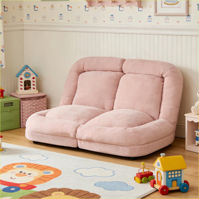 Canapé-lit convertible convertible pliable pour adultes, lit d'invité multifonctionnel | Rose | Rectangle