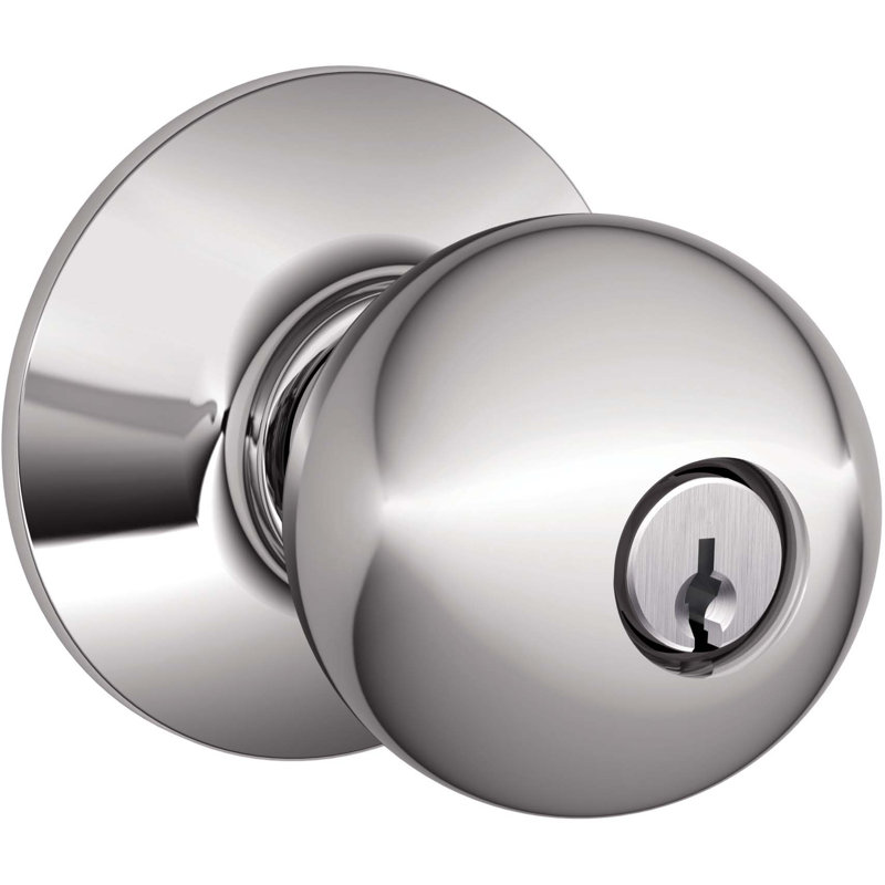 Bouton de porte Orbit, Chrome poli