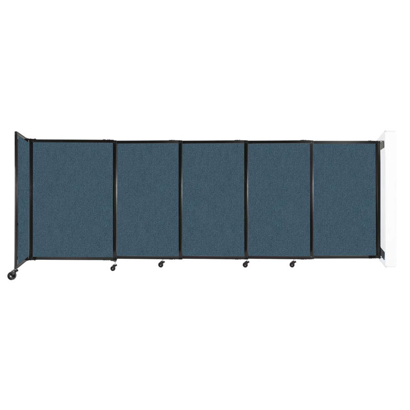 Cloison coulissante 5 pi, Caraïbes, 48" H x 135" W x 1" D