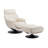 Wanita Upholstered Swivel Accent Chair with Ottoman-416829466