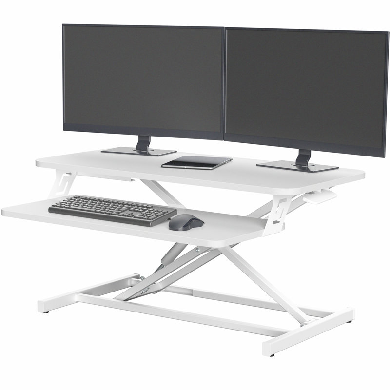 32" Standing Desk Converter Series, White