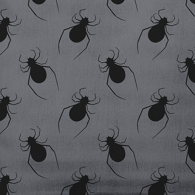 Coussin décoratif carré Spider, Gris acier, 26 po x 26 po