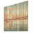 Orange Sunset Sailing Paint II - Boat On Wood Print-789593614