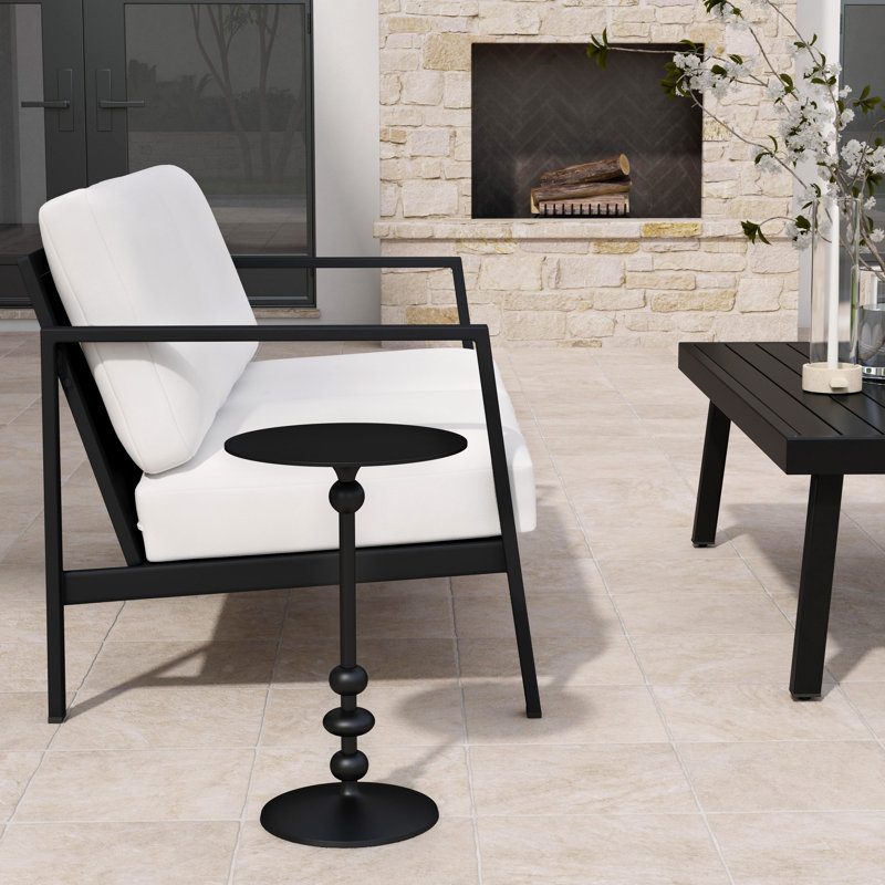 Ashiana Round 12'' Outdoor Side Table