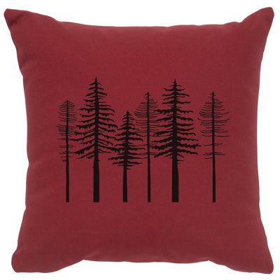 Wooded River Image Pillow - Trees - Cotton Brick