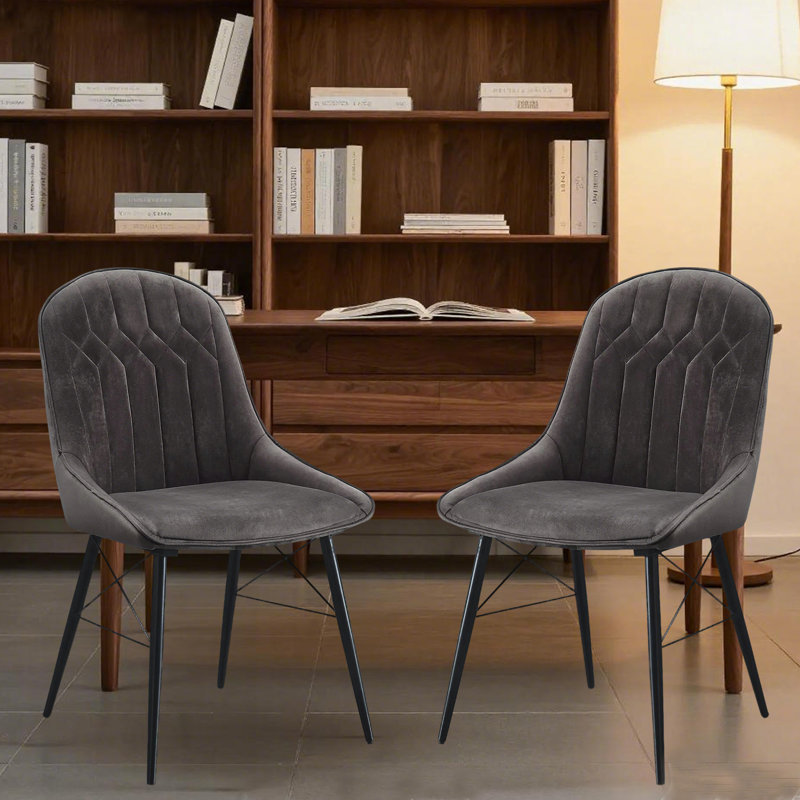Chaise d'appoint rembourrée en tissu H 19 po