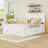 Queen Platform Bed with Six Built-in Storage Drawers and Stylish Headboard-823642894