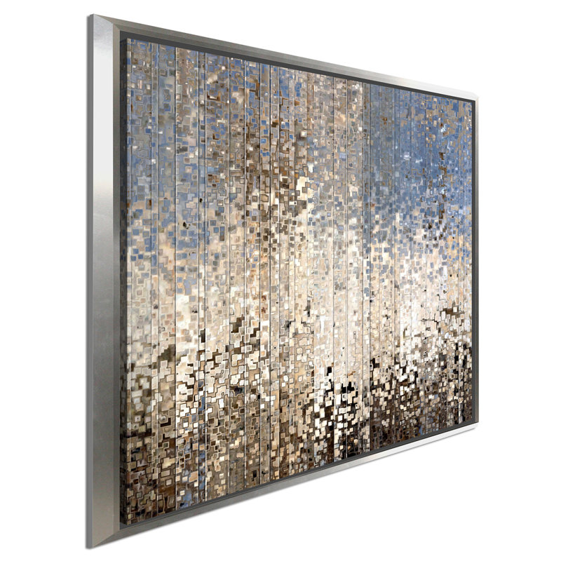 «My Shepherd Seeks Me» par Mark Lawrence, art graphique sur toile, H 27,5 po x l 27,5 po x P 2 po, Argent