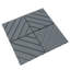Carreaux de terrasse emboîtables en plastique, paquet de 44 tuiles de patio, 12 po x 12 po carré imperméable à l'eau pour utilisation extérieure, tuiles de patio d'extérieur et d'intérieur pour la cour arrière du balcon près de la piscine, gris f