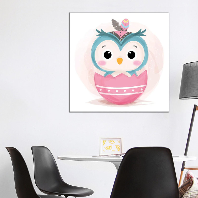 Owl For Children's Room by Art Mirano - Wrapped Canvas Print, 93.98 cm H x 93.98 cm W