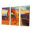 Delicate Arch In Arches Park - Ensemble d'art mural sur toile encadré paysage de 3-726736613-726736601