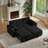 Black Fabric Sleeper Sofa Bed