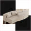 Canapés modulaires modulaires courbés 2 pièces, 4 coussins, pour le salon, la chambre et le bureau | Velours côtelé | Standard