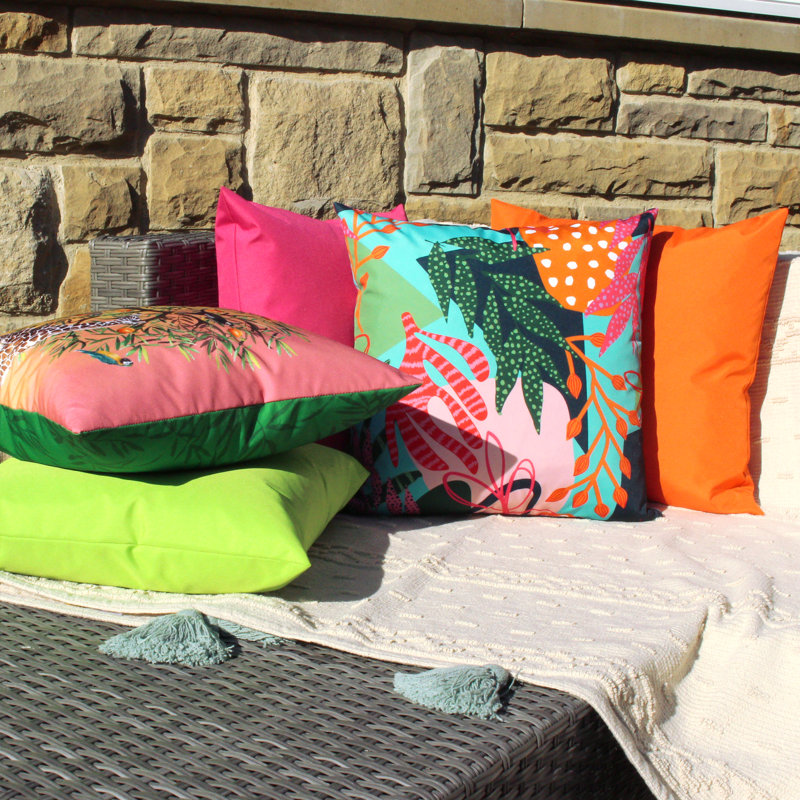 Furn. Coralina Outdoor Polyester Filled Cushion, Polyester, Multi