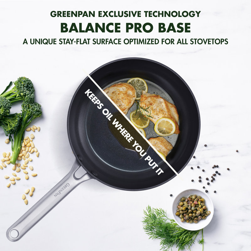 GreenPan Omega Healthy Ceramic Nonstick Fry Pan, 9.5"