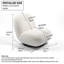 Fauteuil d'appoint pivotant de luxe moderne, fauteuil fleur de glace à dossier serré-915656207
