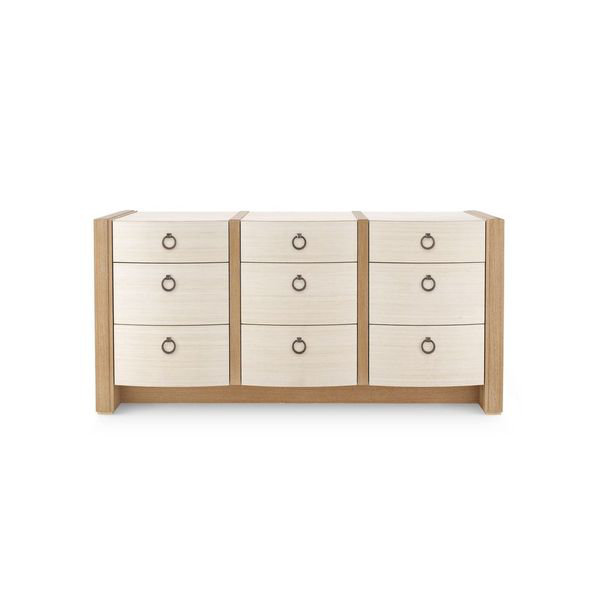 Albert 9 - Drawer Dresser, Light Natural/Natural