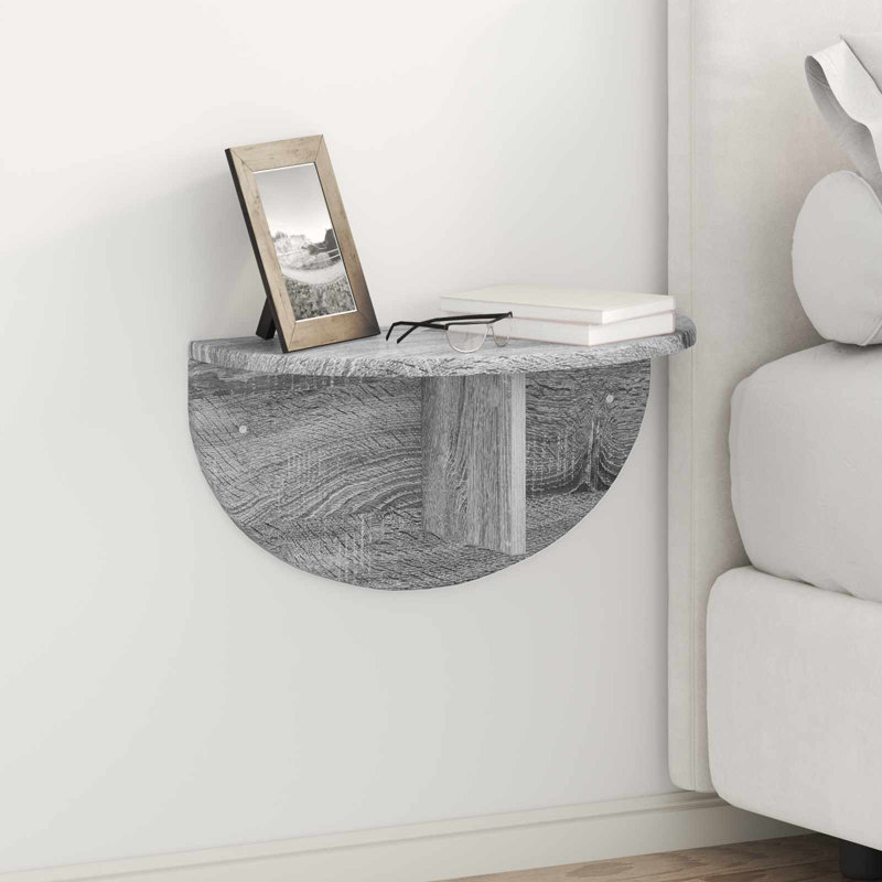Floating Shelf, 24cm H x 48cm W x 24cm D, Grey Sonoma