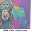 Hippie Animal Chimpanzee Glass Cutting Board
