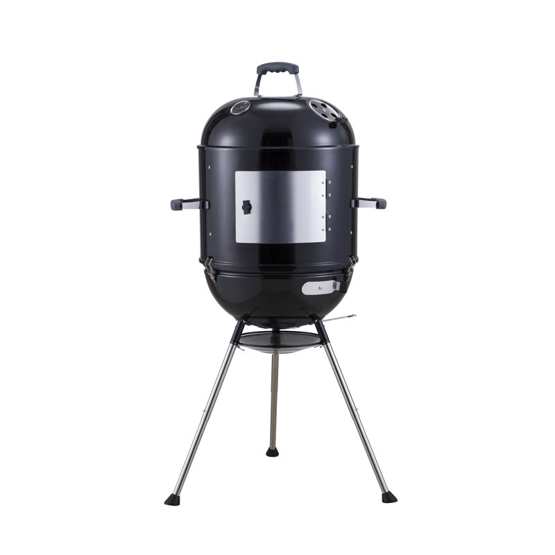 Megamaster 4-in-1 Black Vertical Smoker with 600 sq. in. Cooking Space