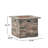 32'' Square Fire Pit With 40,000 , , Grey Concrete Lightweight Top Pit, Top, Structure