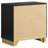 Sophia Black 2-Drawer Nightstand-1630028020
