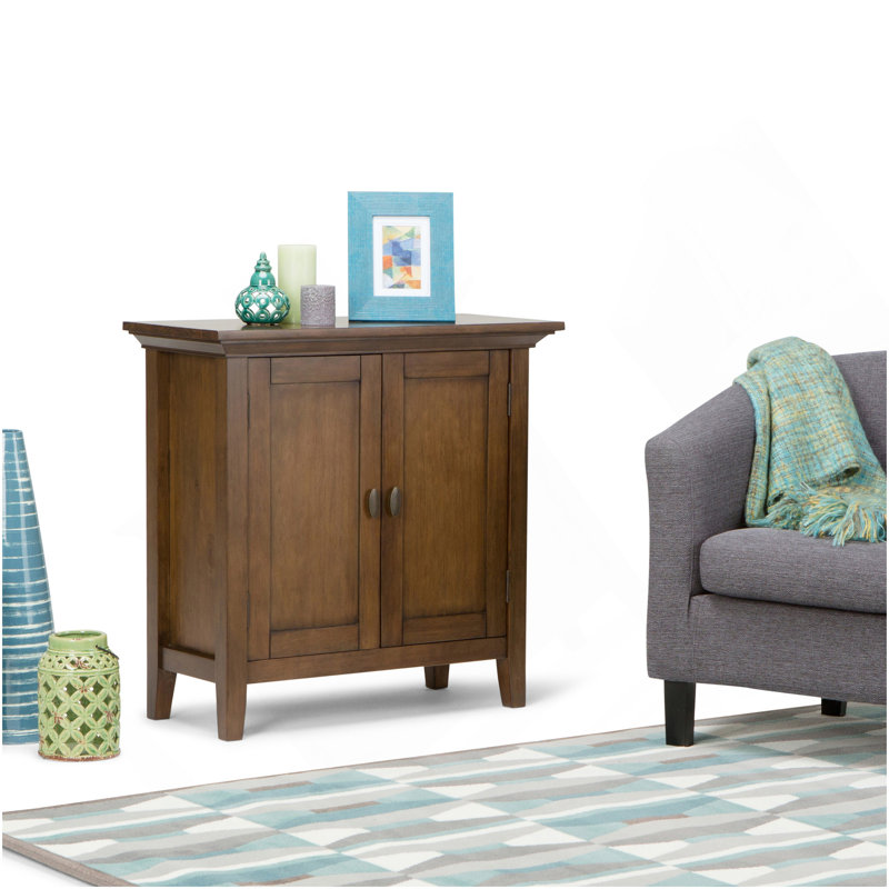 Redmond - Low Storage Cabinet - Rustic Natural Aged Brown, Brown