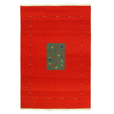 Tapis à tissage plat unique 6 pi x 9 pi Latachia