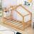 Twin House-Shaped Platform Bed With Slats-1346512450