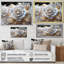 «White and Gold Rose Passion - Roses», reproduction sur toile encadrée-1310637549-1310637554