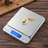 Digital Kitchen Scale, 3kg/0.1g High Precision Food Scale with Stainless Steel Platform, AAA Battery Powered