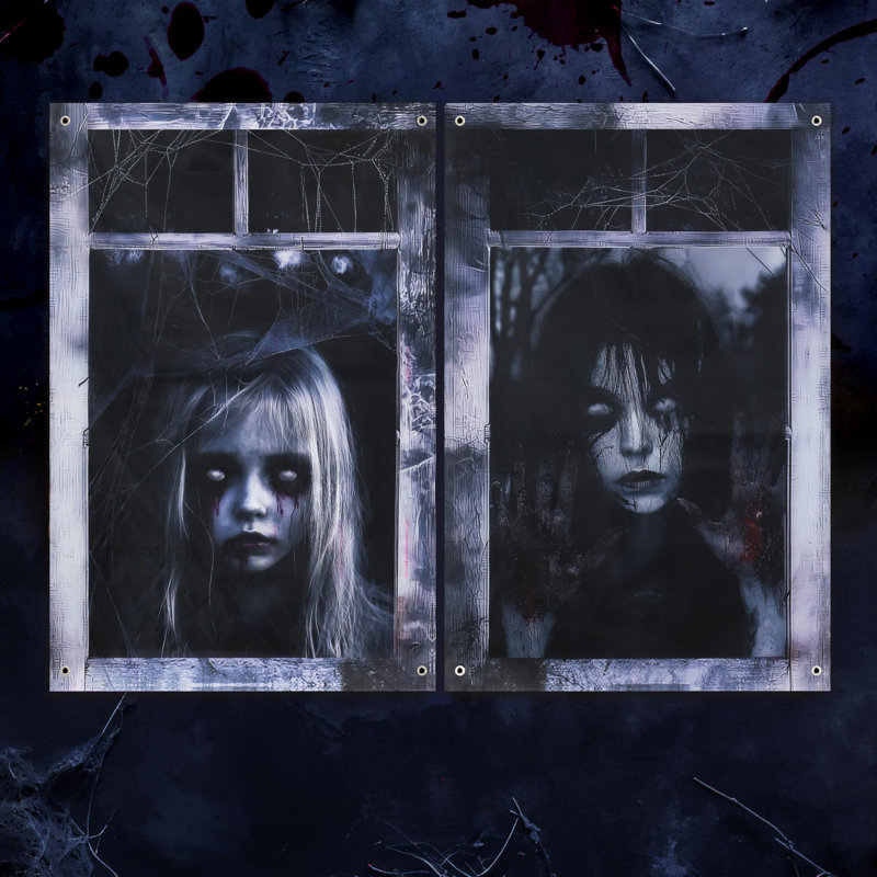 Halloween Ghost Window Cover