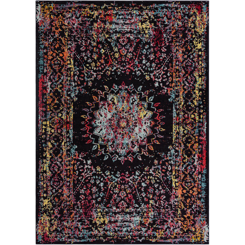 Sarah Daijanay Rug, Red/Blue, Rectangle 10' x 14'1"