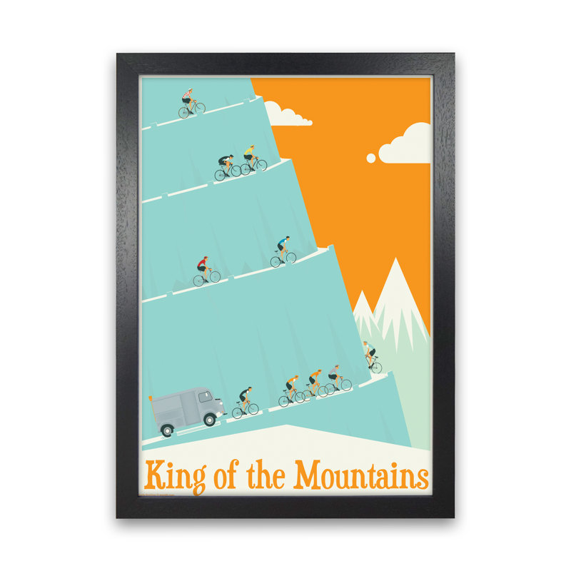 King Of The Mountains - Print, 42cm H x 30cm W x 3cm D, Black Framed