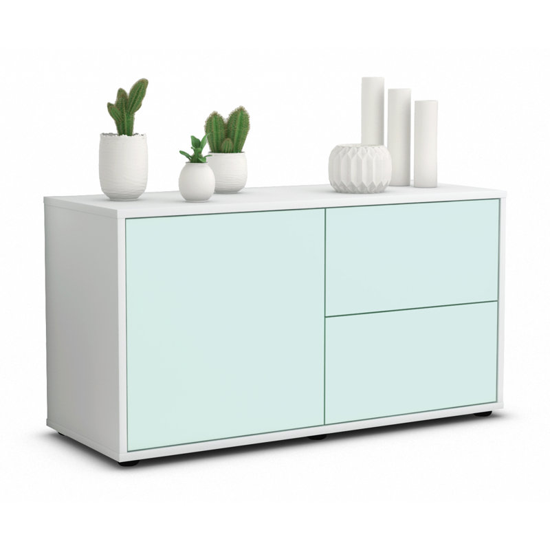 Holtorf 92cm Sideboard, Light Blue / Matte White