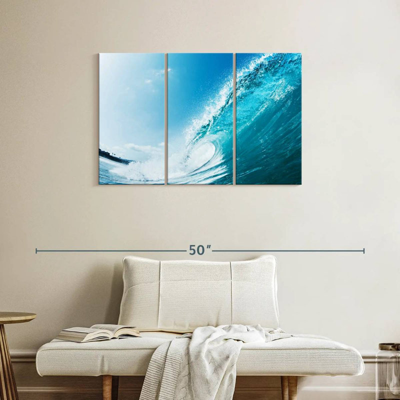 Gillard Clear Blue Wave, 24" H x 38" W
