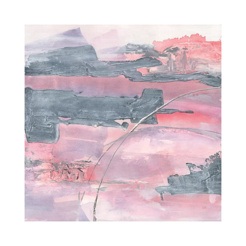 Whitewashed Blush II by Chris Paschke - Wrapped Canvas Painting, 30.48 cm H x 30.48 cm W