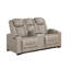 Ensemble de fauteuils inclinables gris 3 pièces Rimma -387994964