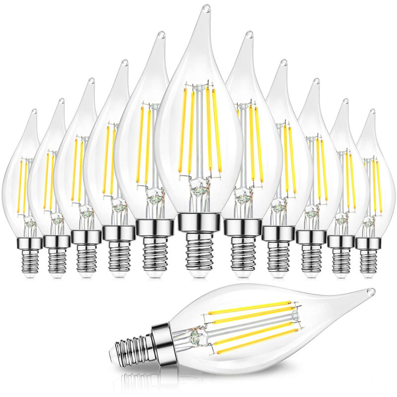 6 Watt (60 Watt Equivalent), CA11 LED, Dimmable Light Bulb, E12/Candelabra Base