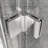 72 In. High Bi - Fold Pivot Glass Shower Door With Aluminum 180° System, Corrosion Zinc Alloy Parts 30" W X 72" H 1/4" (6mm) Tempered Glass, Finish, Easy Installation-118928165
