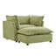 Chaise rembourrée en chenille douce avec repose-pieds mobile pour un confort personnalisé et une utilisation polyvalente-1299506575