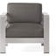 Fauteuil d'extérieur 2 pièces, chaises de salle à manger avec coussins