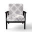 Chaise rembourrée à motif cachemire Paisley-484378526