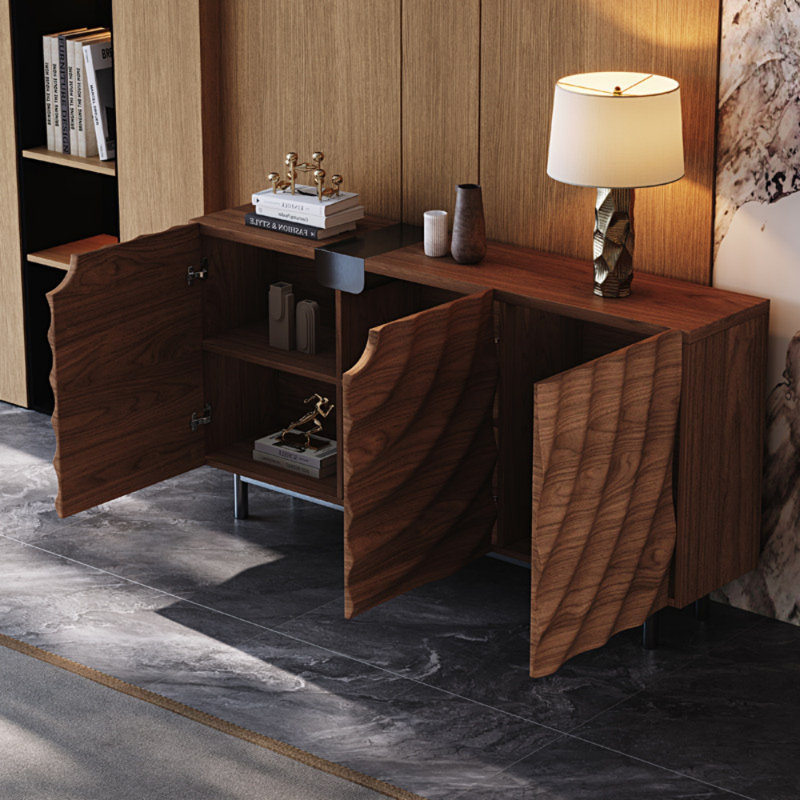 Sarthe Retro Design Sideboard, 35.43" H x 59.06" W x 15.75" D