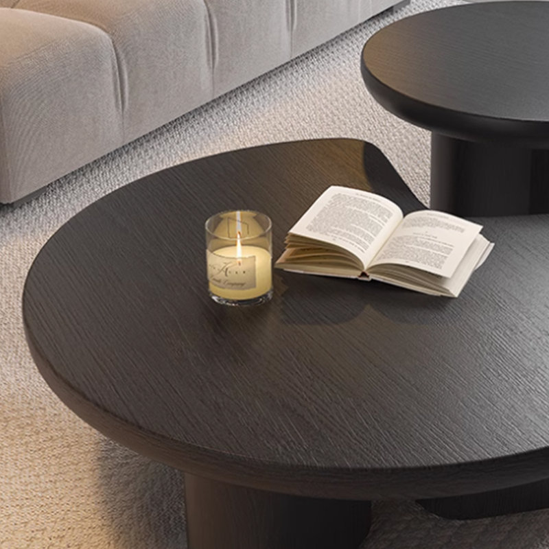 Table basse au design minimaliste et de niche, Noir