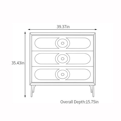 Modern luxury extremely simple drawer accent chest