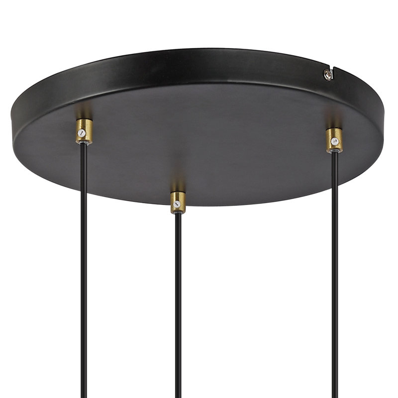 Luminaire suspendu cylindrique à 3 lumières Bayern